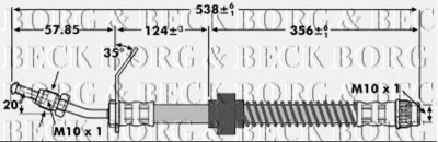 BORG & BECK bbh7131 -  Тормозной шланг